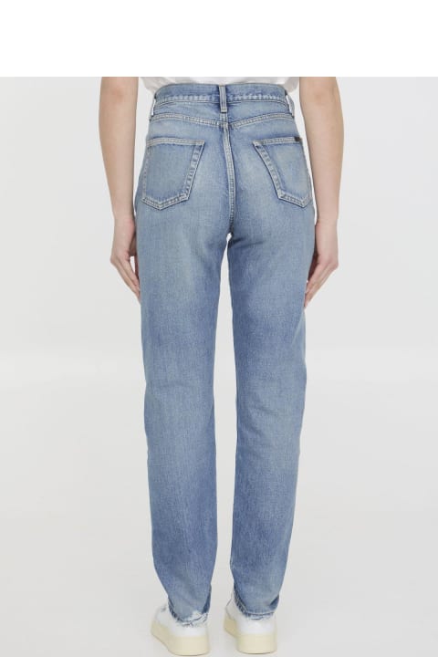Saint Laurent for Women Saint Laurent Button Detailed Skinny Jeans