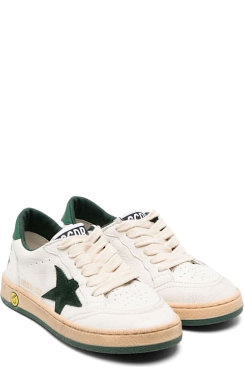 Golden Goose Shoes for Girls Golden Goose Ballstar Nappa Upper Toe And Spur Leather Star Suede Heel