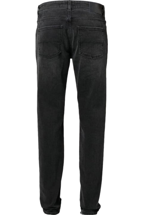 Fay Jeans for Men Fay Black Cotton Washed Denim Jeans