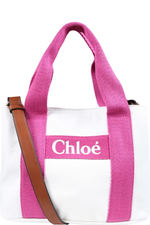 Accessories & Gifts for Girls Chloé White Bag For Girl With Logo