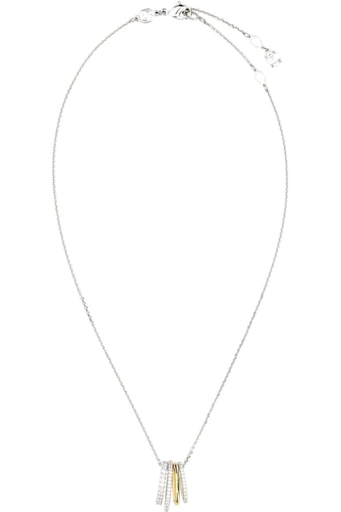 Swarovski for Men Swarovski Silver Metal Hyperbola Necklace