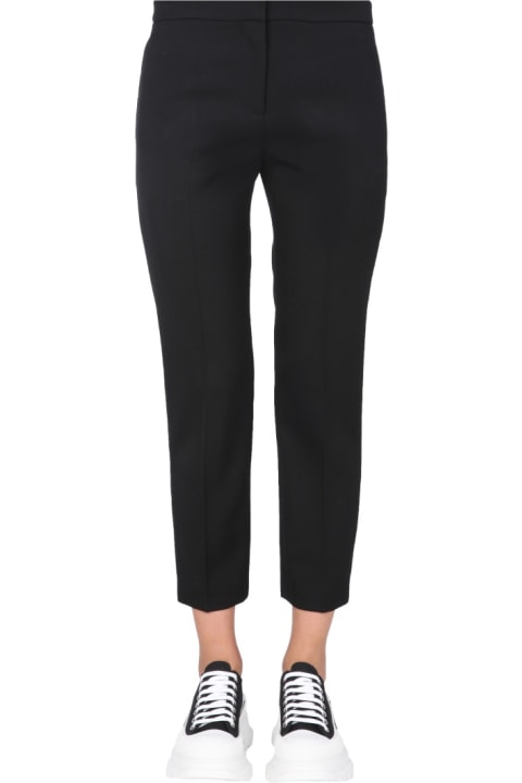 Pants & Shorts for Women Alexander McQueen Cropped Straight Trousers