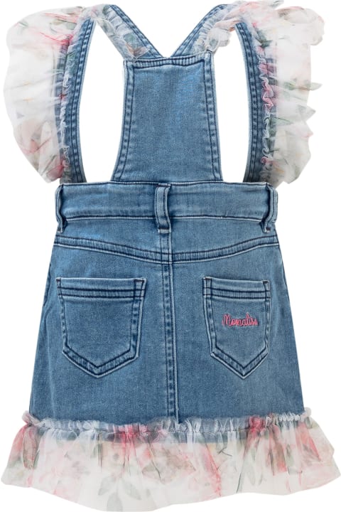 Bottoms for Baby Girls Monnalisa Skirt With Suspenders