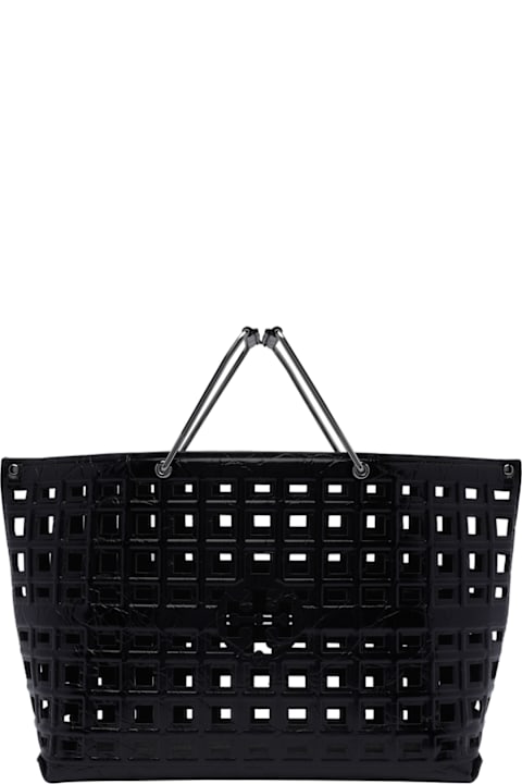 Homeware Tory Burch Croco Embossed Ella Market Handbag