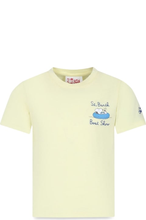 Topwear for Boys MC2 Saint Barth Tshirt Boy - Snoopy Sb Boat 92 Emb