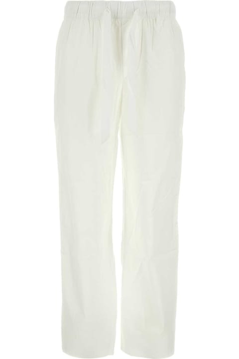 Tekla Pants for Men Tekla White Cotton Pyjama Pant