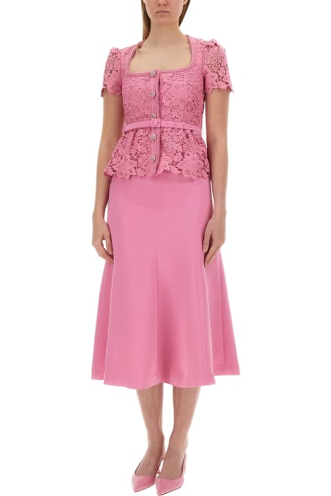 Skirts for Women self-portrait Tailored Lace Midi Dress