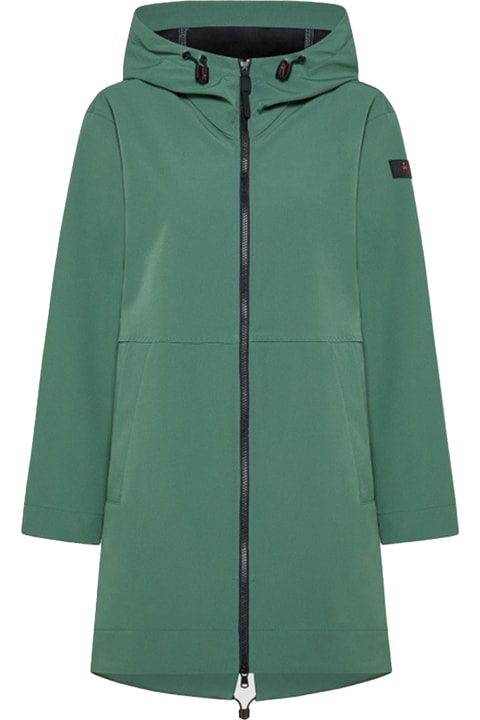 Peuterey Clothing for Women Peuterey Long Green Parka With Zip