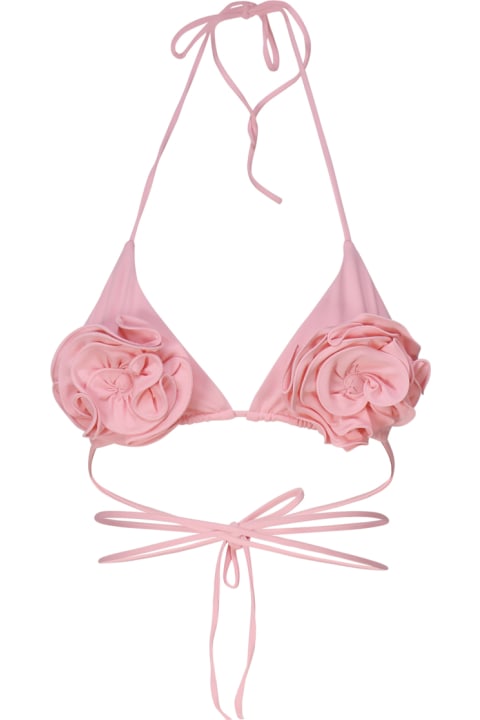 Swimwear for Women Magda Butrym Triangle Bikini Top With Floral Straps