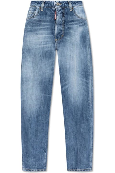 Dsquared2 for Women Dsquared2 Logo Tag Cropped Jeans