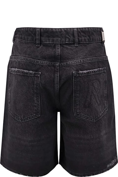 REPRESENT لـ Kids REPRESENT Tailored Stone-washed Denim Bermuda Shorts