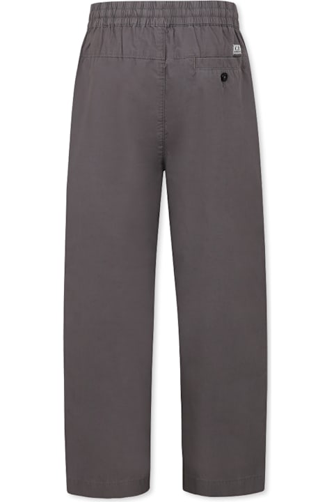 C.P. Company Undersixteen Bottoms for Boys C.P. Company Undersixteen Grey Trousers For Boy With Logo