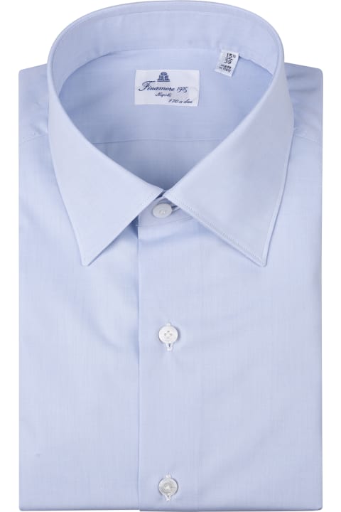 Man - Light Blue Napoli170/2 Classic Shirt With Rodi Collar