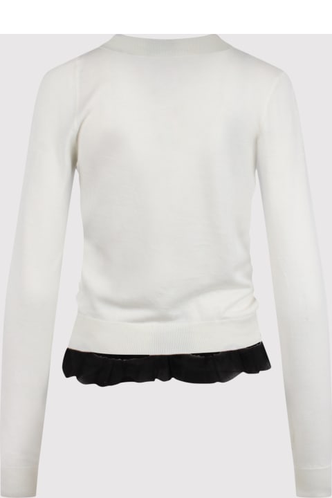 N.21 Sweaters for Women N.21 N.21 White Virgin Wool Cardigan