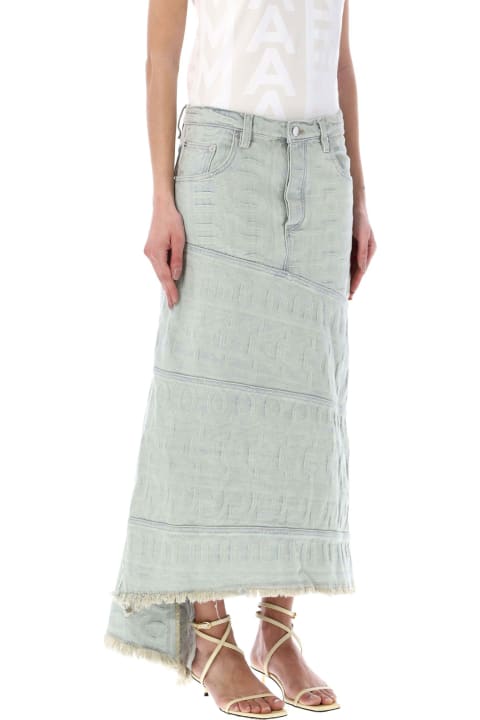 Monogram Denim Skirt