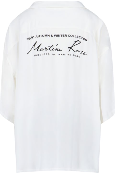 Martine Rose for Men Martine Rose Back Logo Shirt