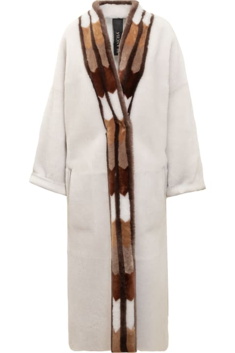 Blancha Coats & Jackets for Women Blancha Merino Reversible Long Coat.