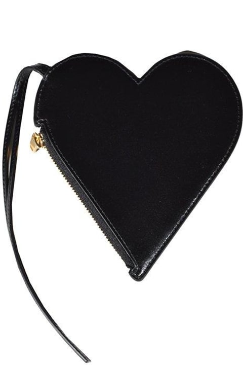 Jil Sander Clutches for Women Jil Sander Heart Shaped Clutch Bag