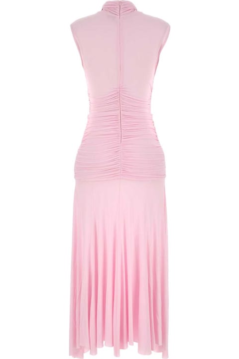 Homeware Magda Butrym Pink Stretch Cupro Dress