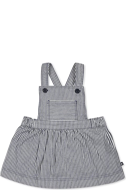 Petit Bateau Coats & Jackets for Baby Girls Petit Bateau Blue Dungarees For Baby Girl