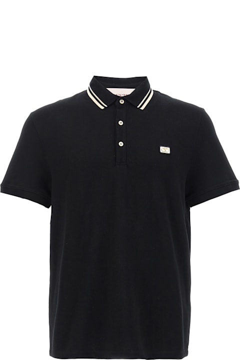 Valentino Garavani ملابس علوية لـ القسم الرجالي Valentino Garavani Valentino Garavani 'vlogo' Polo Shirt