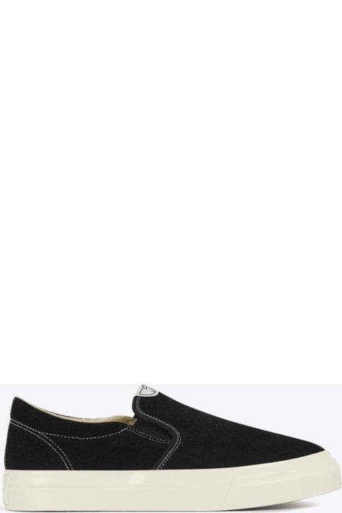 Lister M Suede Black suede slip-on sneaker - Lister M suede