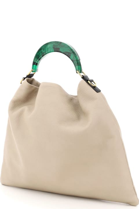 ウィメンズ Marniのバッグ Marni Hobo Medium Bag With Resin Handle