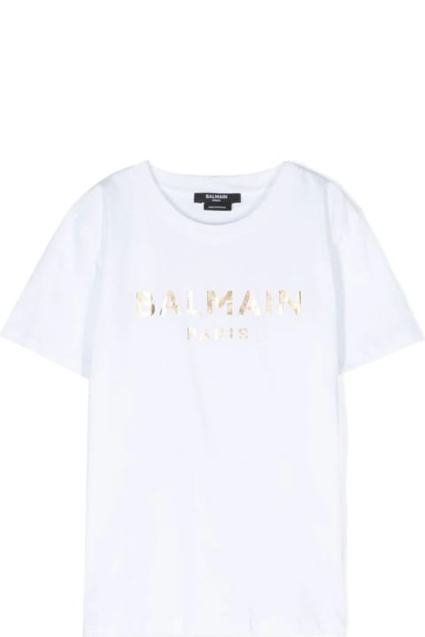 T-Shirts & Polo Shirts for Girls Balmain Balmain T-shirts And Polos White