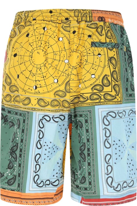 Marcelo Burlon Pants for Women Marcelo Burlon Printed Nylon Bermuda Shorts