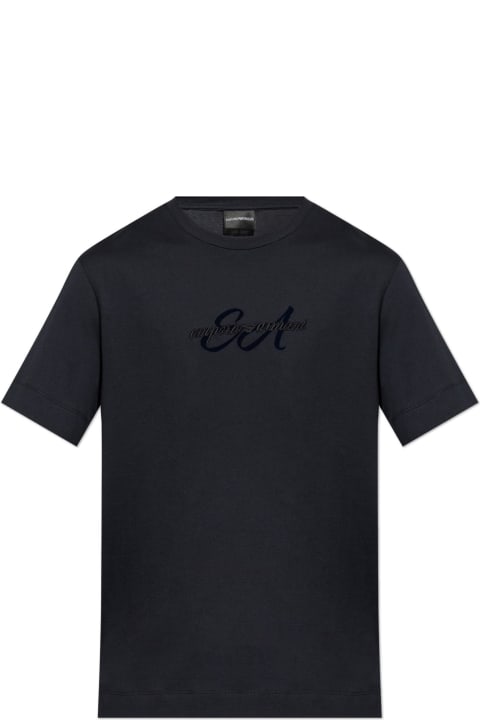 Emporio Armani Topwear for Men Emporio Armani Emporio Armani T-shirt From The Sustainability Collection