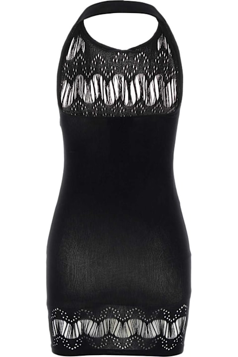 After Dark for Women Saint Laurent Black Stretch Nylon Mini Dress