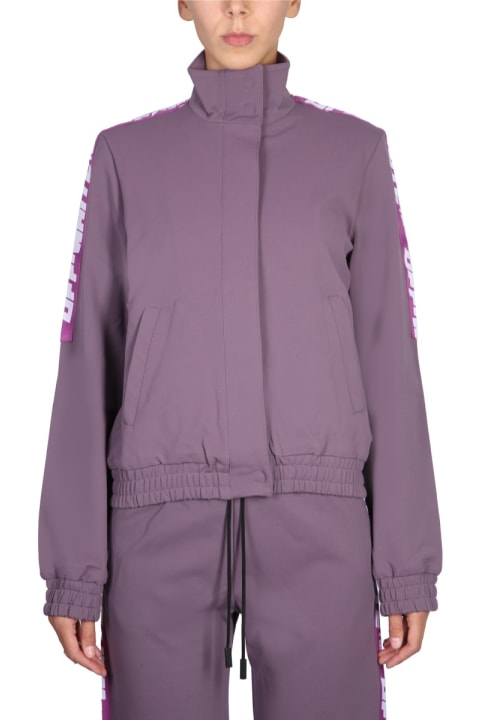 Homeware Off-White Sweatshirt With Logo Bands