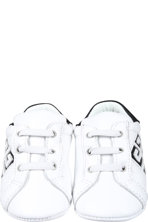 Givenchy for Kids Givenchy White Low Sneakers For Baby Kids With Logo