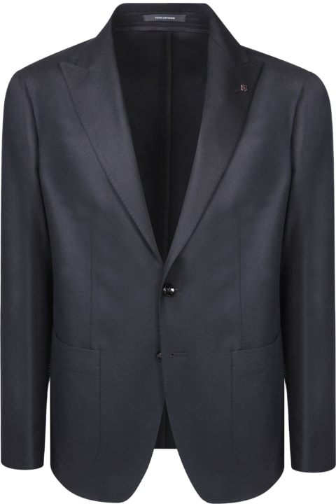 Suits for Men Tagliatore Single-breasted Jacket Black Suit
