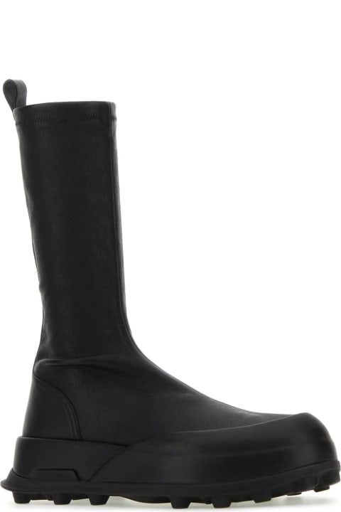 Jil Sander for Women Jil Sander Black Leather Ankle Boots