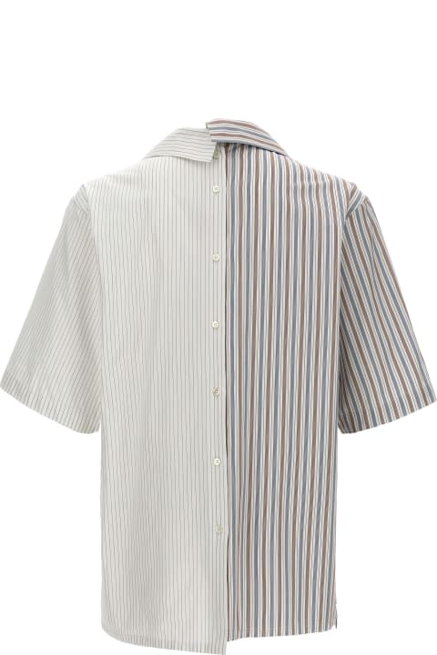 Shirts for Men Lanvin Asymmetric Striped Shirt