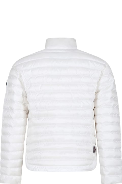 Colmar for Kids Colmar White Down Jacket For Girl With Logo