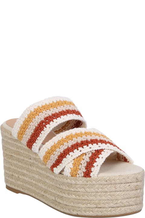 Castañer Sandals for Women Castañer Multicolor Elsa Crochet Sandals
