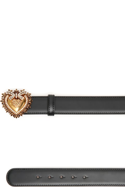 Dolce & Gabbana Accessories for Women Dolce & Gabbana Devotion Leather Belt