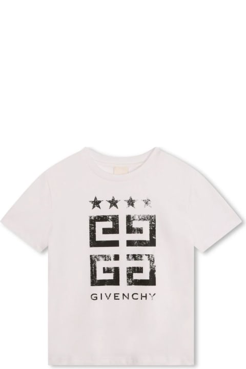 Givenchy T-Shirts & Polo Shirts for Girls Givenchy Givenchy Kids T-shirts And Polos White