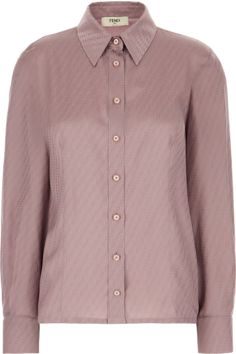 Fendi Topwear for Women Fendi Mauve Silk Shirt