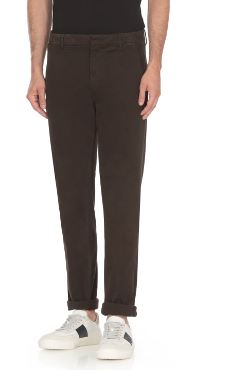 Homeware Dondup Gaubert Brown Trousers Instretch Cotton