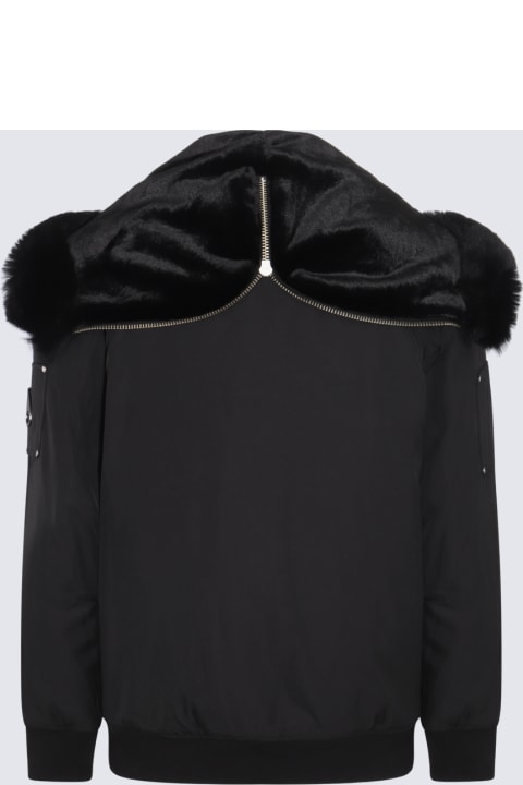 Moose Knuckles Coats & Jackets for Men Moose Knuckles Black Padded 3q Fur Down Jacket