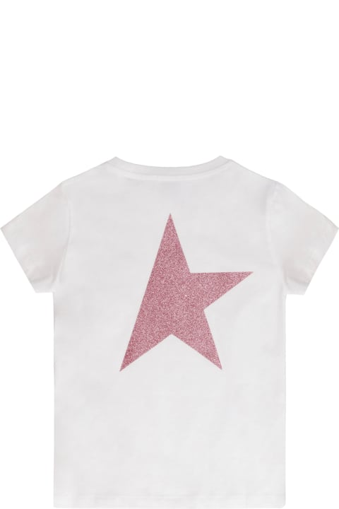 Topwear for Girls Golden Goose Printed Cotton T-shirt