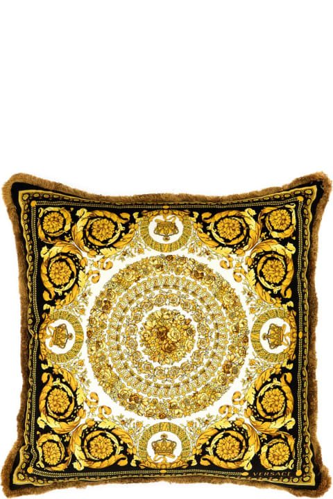 インテリア Versace Printed Fabric Pillow