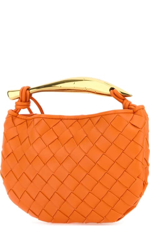 Bags for Women Bottega Veneta Orange Leather Sardine Handbag
