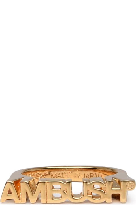 Gold Brass Nameplate Ring