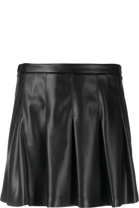 SEMICOUTURE for Women SEMICOUTURE Black Faux Leather Skirt