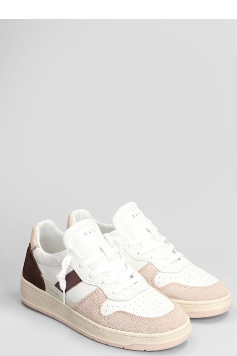 D.A.T.E. Sneakers for Women D.A.T.E. Court 2.0 Sneakers In White Leather