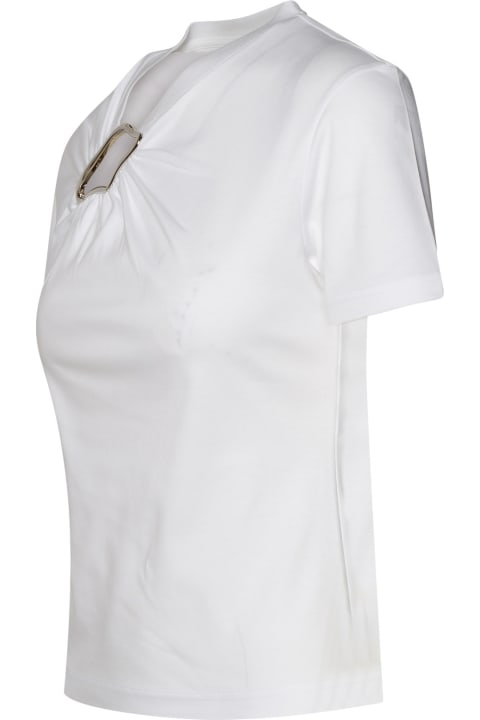Lanvin Topwear for Women Lanvin White Cotton T-shirt
